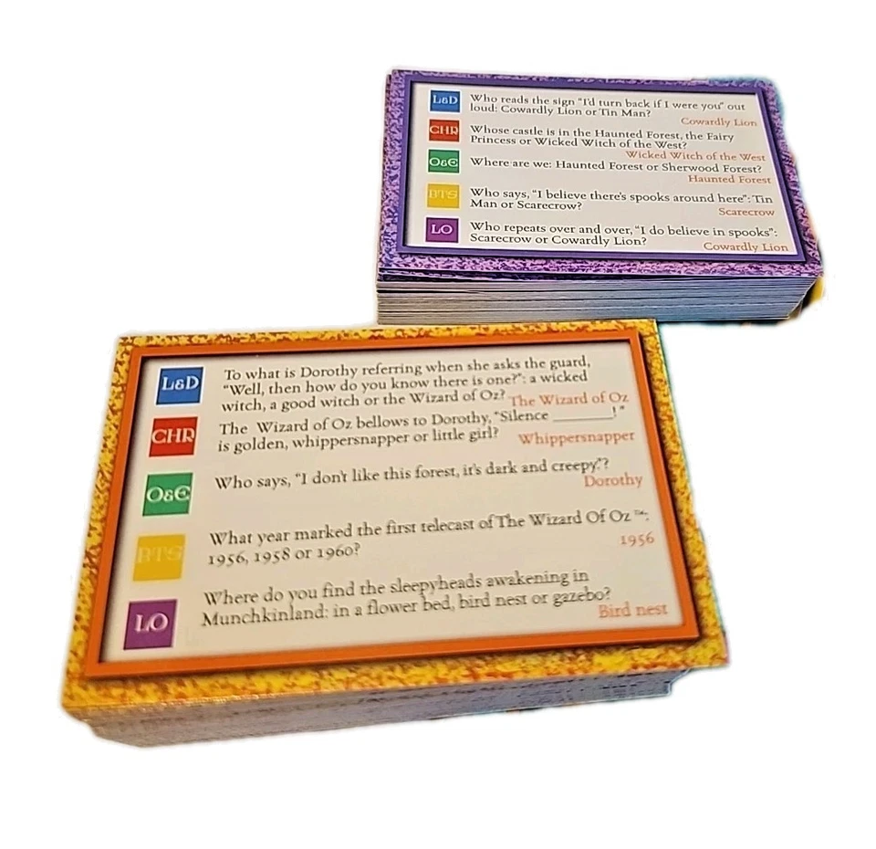 The Wizard of Oz Trivia Game w/Collectible Tin (1999) | Please Read Description - Image 3 of 4