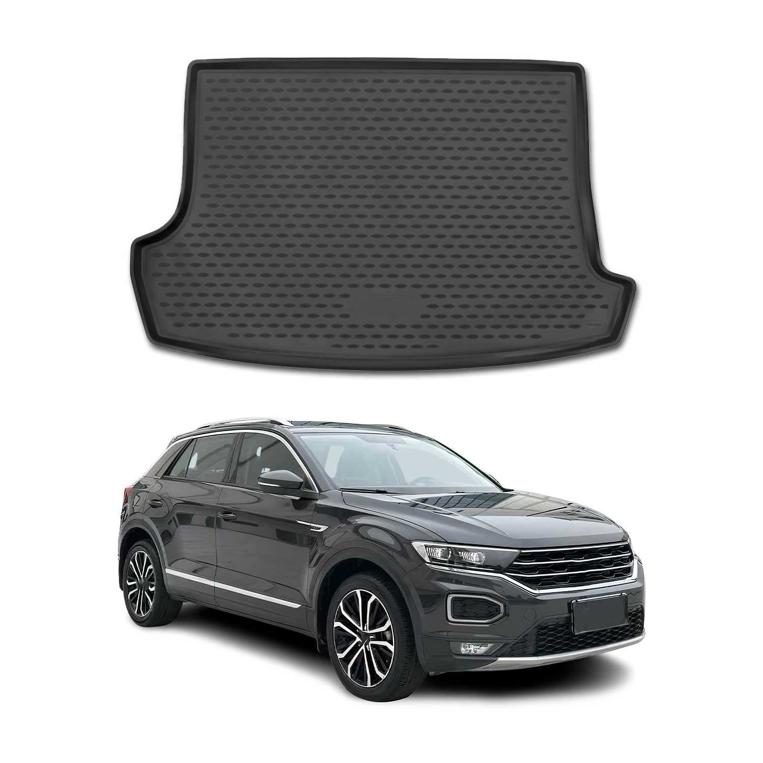 Tapis de coffre caoutchouc VW T-Roc 2017-2025 bac de protection sur mesure