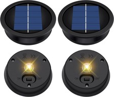 Daknswte 4 Pack Solar Light Replacement Top, Solar Panel for Outdoor Lights T...