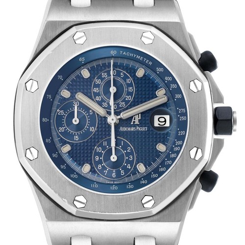 Audemars Piguet Royal Oak Offshore Chronograph Blue Dial Watch 25721ST