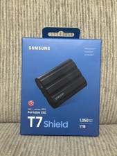 Samsung T7 Shield 1TB External USB-C 3.2 Gen 2 Rugged Portable SSD Black Color