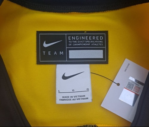 Authentic Nike Michigan Wolverines Hockey Trikot Jugend Large L Neu Neu mit Etikett Mint UofM - Bild 5 von 7