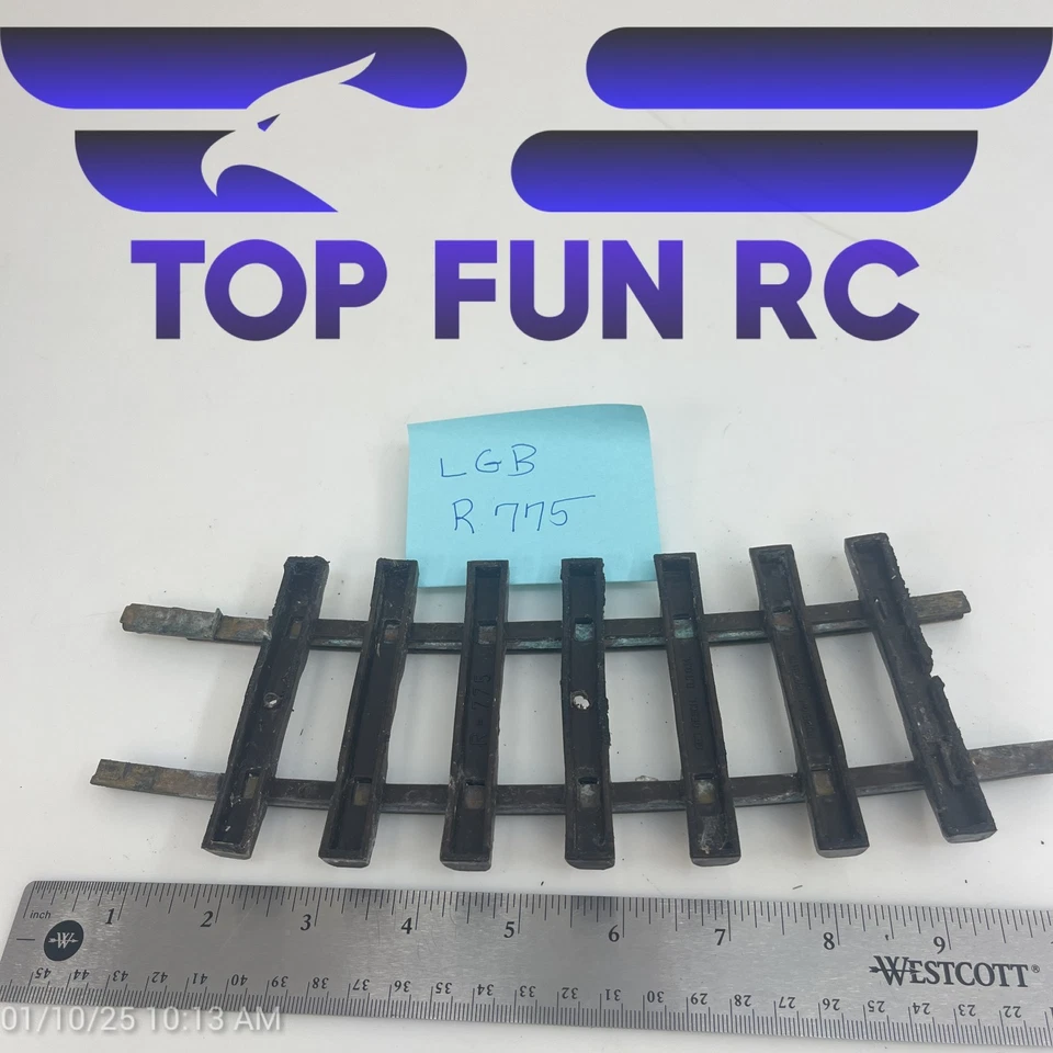 LGB G-Gauge R-775 No. 1100 Curve Track Single Piece Of Track Vintage! - Image 2 of 2