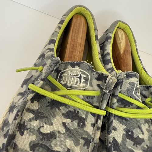 HEY DUDE Wally Camodino Slide Loafer Shoes Sneakers Youth 4 Comfort Slip On - Picture 4 of 10
