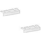 2 Stück Acryl Wandmontierte Weinflaschen Verdickte Glashalterung (transparent)