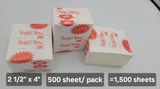 FUJI Perfect End Paper, 2 1/2" x 4", 3 packs of 500 1,500 Sheets, Made in Japan