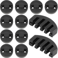 Rubber Violin Practice Mute Set, 10 Pack Round Tourte Style Mute for Violin and