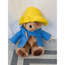 Eden Paddington Bear Plush Felt Hat Coat 10 Inch 1981 Stuffed Animal Toy