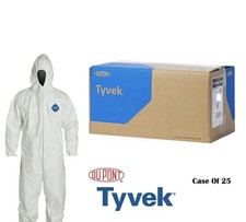Dupont Tyvek TY122S L-Coveralls Cleaning Painting Hazmat Spraying Bunny Suits
