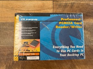 Linksys PCMCIA Card Reader/Writer 5.25 Drive - New Old Stock (NOS)