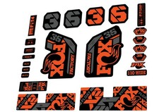 FOX 36 2021 Factory Forks Suspension  X2 Shock Decal Sticker Orange Gray Set