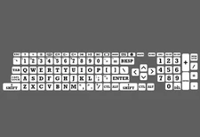 Keyboard Large Bright High Contrast Heavy Duty Decal Sticker for Laptop Computer