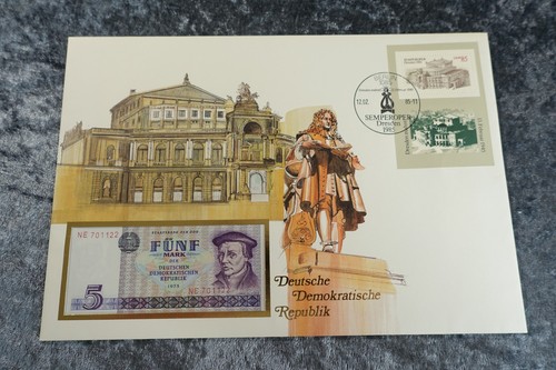 DDR / Banknotenbriefe aus aller Welt / UNC