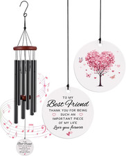 Best Friend Birthday Gifts for Women, Wind Chimes Friendship Gifts for Her, Long
