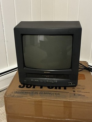 EXCELLENT VINTAGE SHARP MODEL 13VT-J100 TV/VCR COMBO, WORKS FOR