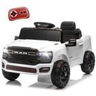 12V Kids Ride on Car Electric Toy,Toddler Licensed RAM 3500 Truck w/Remote,White