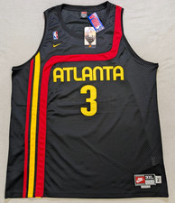 Atlanta Hawks Jersey Mens 3XL Black Nike Rewind Retro Shareef Abdur Rahim NBA