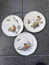 3 antike Villeroy & Boch Mettlach Obstteller um 1900 &ndash; Dekor 1044