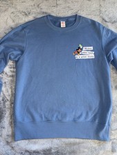 Uniqlo Disney Mickey Mouse Pullover Crewneck Sweatshirt Size Medium Adults Blue