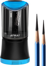 Electric Long Point Pencil Sharpener, 2 Holes, Fast Sharpen Auto Stop, 8-17Mm