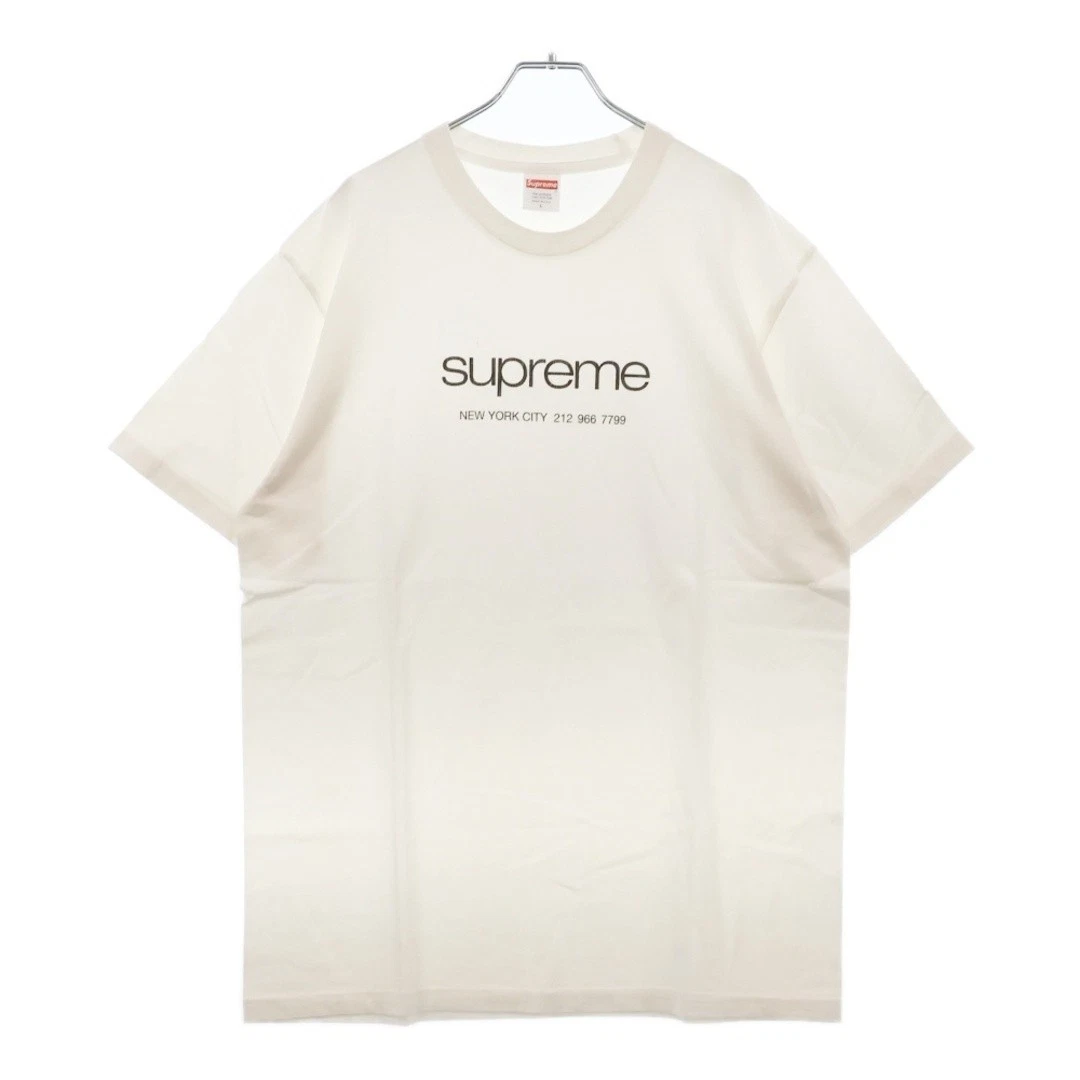 SUPREME 20SS Shop Tee Classic Logo T Shirt manches courtes coupe et cousu blanc occasion e5