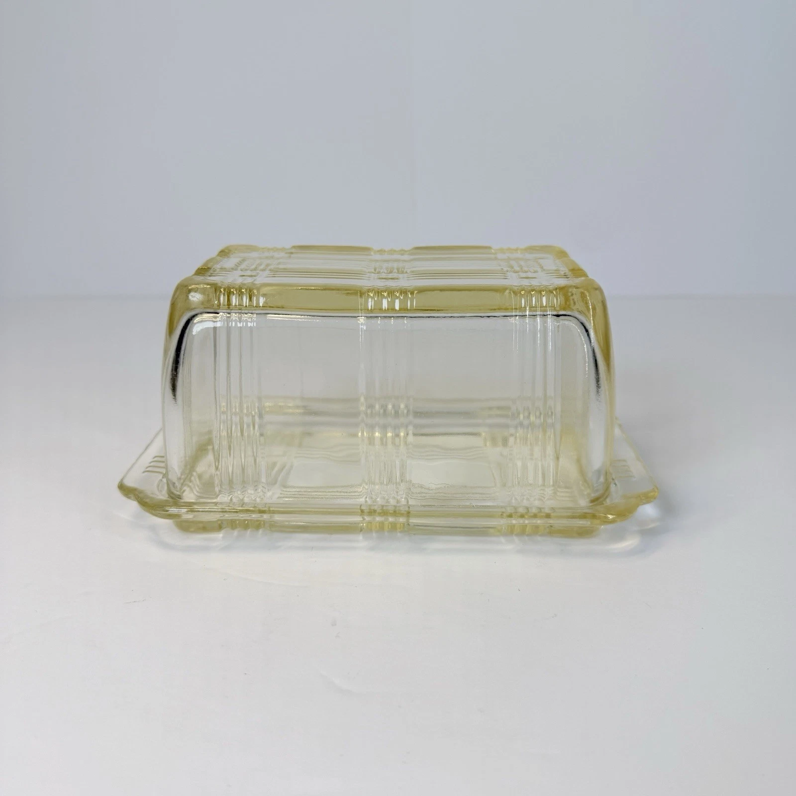 Vintage Hazel Atlas CRISS CROSS Pattern Clear Glass 1 LB Butter Dish 7in
Opens in a new window or ta