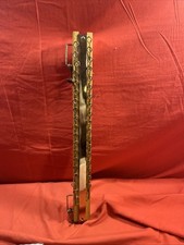 Vintage Tie Organizer Wall Mount 36 hooks 4 Hooks for belts Wood Brass MidCen