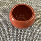 Vintage HLC USA Fiesta ware Covered Missing Lid Sugar Bowl PAPRIKA Burnt Orange