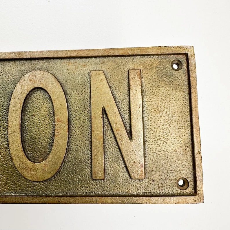 Personalized Brass Plaque - Heavy duty cast brass 3D signs, Name Plates, - Image 4 of 4