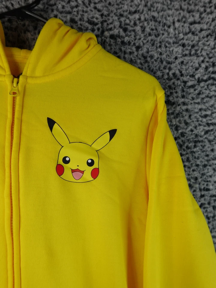 Pokemon Pikachu Niños Sudadera con Capucha Manga Larga Chaqueta Amarilla Talla L. 14/16 Foto 3 de 4