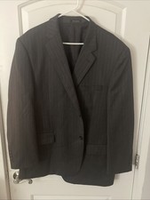 Joseph  Feiss Blazer Mens 48R Gray 2 Button 100 Wool