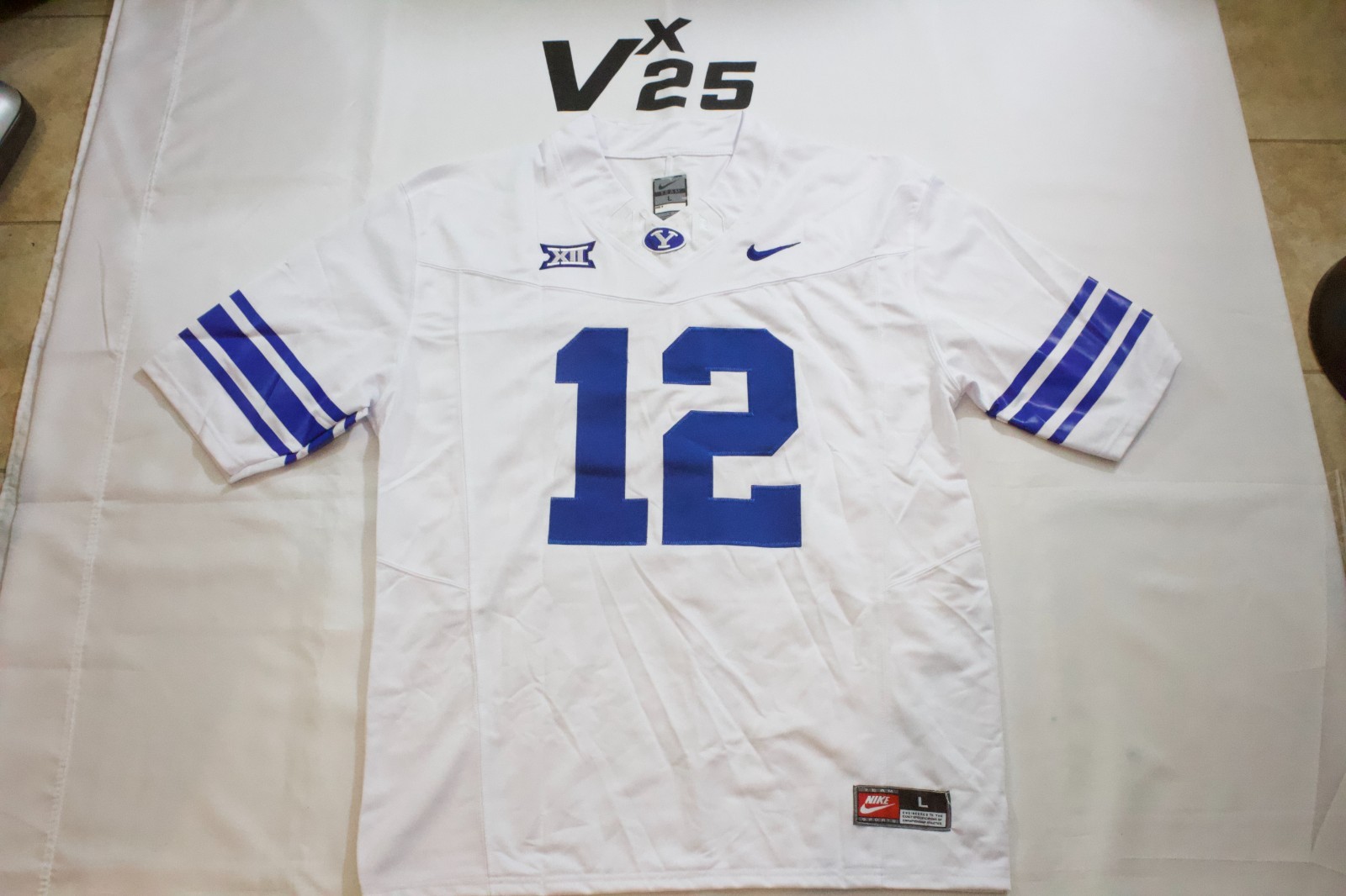 NEW Men's Puka Nacua BYU Cougers White Football Jersey Size Large