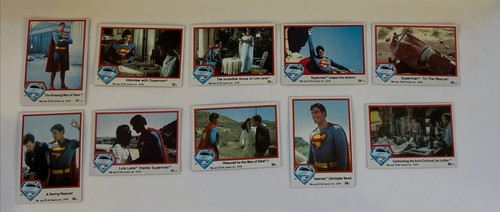 1978 Superman The Movie Trading Cards (#1-77) + 10 Stickers Complete Set - Picture 7 of 15