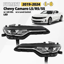 Fit For 2019-2024 Chevy Camaro LS/RS/SS w/ LED DRL Headlight Left+Right Pair