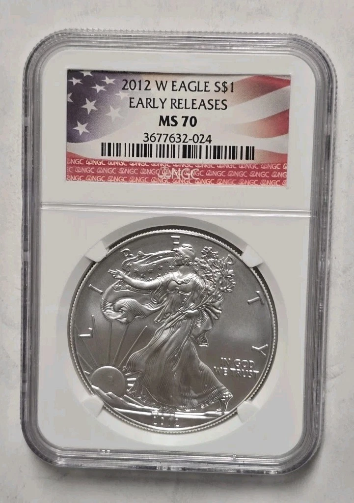 American Eagle MS 70 Graded 2012 Silver Bullion Coins for sale | eBay