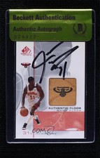 BAS 2000-01 SP Game Floor Edition Jason Terry #JT Authentic Auto