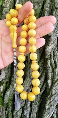 Amber Bakelite Prayer Worry Beads Baga Subha Tasbih Tasbeeh