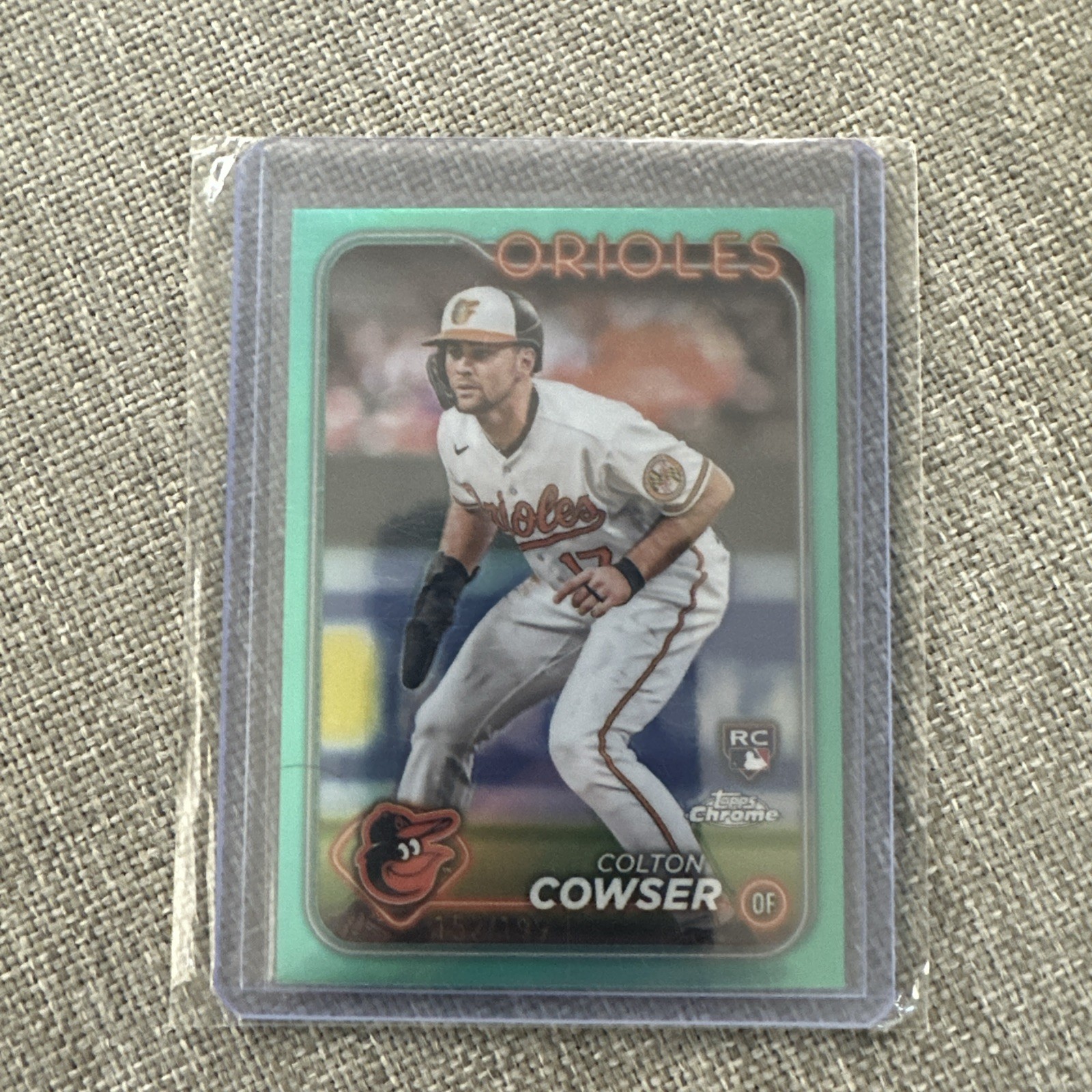 2024 Colton Cowser RC Aqua Refractor /199 Topps Chrome #278 Baltimore Orioles