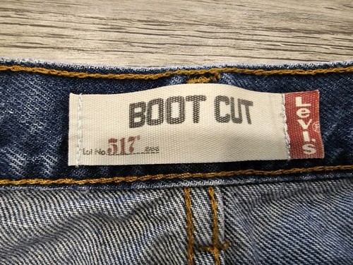 Vintage Levis 517 Boot Cut Jeans Mens 38x30 Blue Medium Wash Denim 100% Cotton - Afbeelding 3 van 14