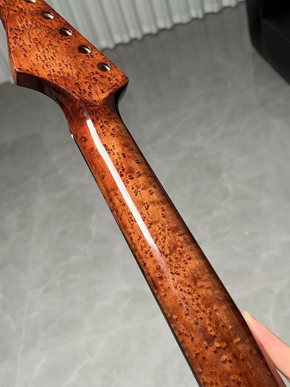 Birdseye Maple Ebony Fretboard 22Fret Roasted Flame Maple manico chitarra elettrica