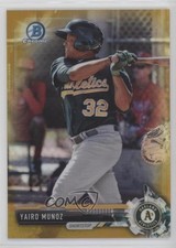 2017 Bowman Chrome Prospects Gold Refractor 26/50 Yairo Munoz #BCP203 5o1