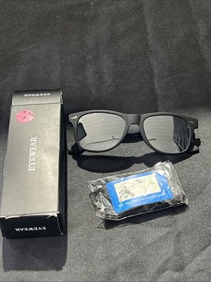 Zerouv Iconic Rubber Coated Wide Temples Square Lens Horn Rimmed Sunglasses 54MM