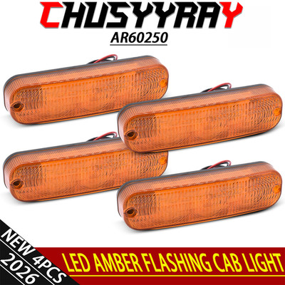 4PCS AR60250 FOR Deere 30 Series 4030 4230 4430 LED Flashing Cab Light