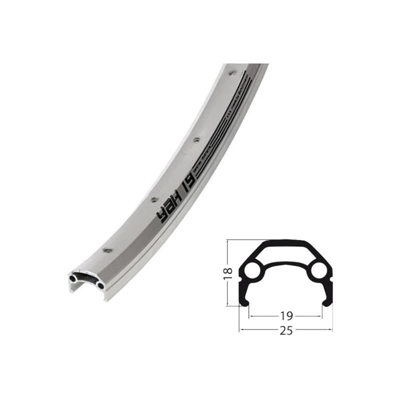 Laufrad 26 Zoll Hinterrad Fahrrad Hohlkammer silber + 7 fach Shimano Zahnkranz - Bild 4 von 4