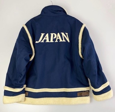 【未使用 タグ付き】EEL Bon JACKET 日本製 ネイビー M Vintage Mizuno Nagano Olympic Japan 1998 Boa Sherpa Jacket Blue