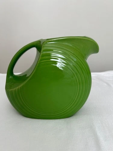 Vintage Fiesta Ware Disc Water Pitcher Shamrock Green