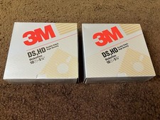 3M 5 1/4 FLOPPY DISKS/ DOUBLE SIDED HIGH DENSITY/ 10 PACK X 2