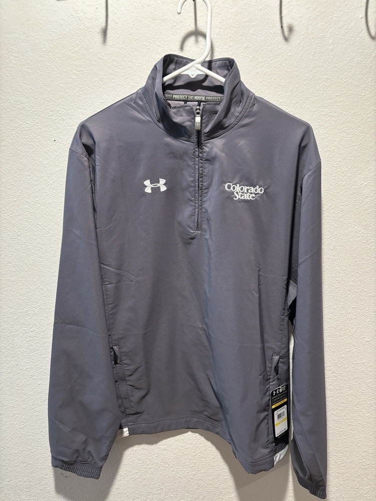 Men’s Under Armour Loose 1/4 Zip Pullover (w/ Colorado State Logo) Size Medium