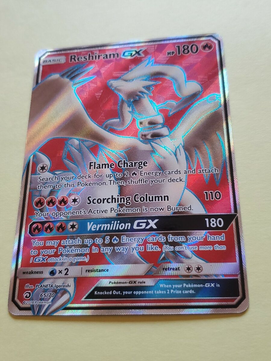 Reshiram GX - 65/70 - Ultra Rare - Full Art - Pokemon Singles