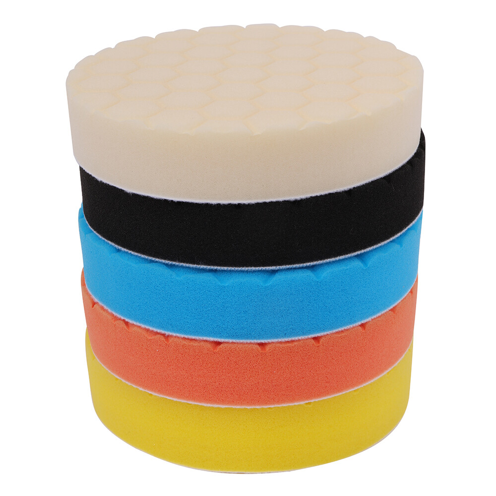 5PCS Polishing Pad 6inch Car Polisher Foam Buffer Waxing Finishing Buffing Wheel